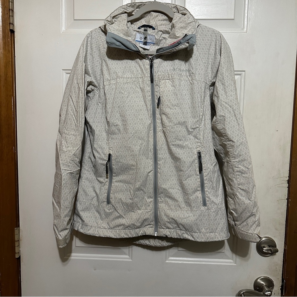 Columbia‎ Jacket Interchange Hooded Windbreaker Women’s Rain Jacket Coat  Medium